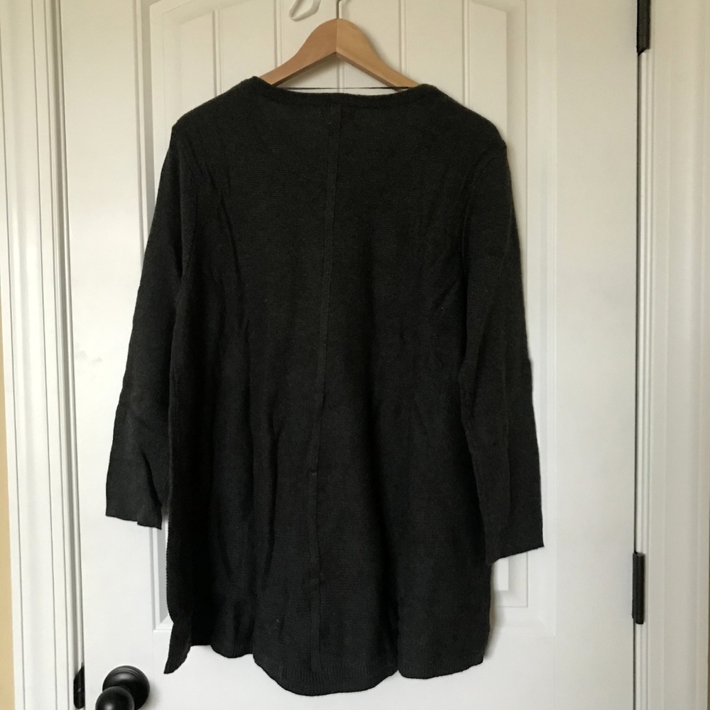Style & Co Mixed Stitch Swing Hem Tunic Sweater - Picture 5 of 6